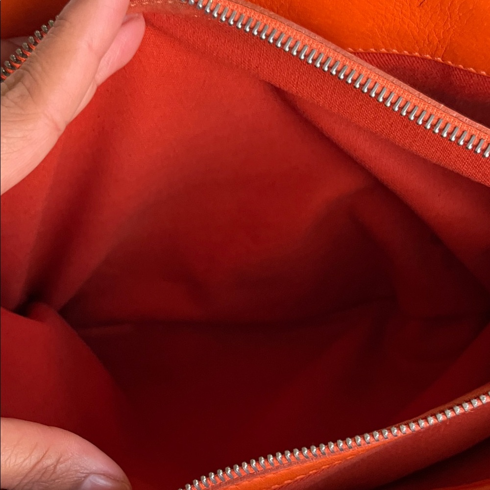 Celine Bougie Bright Orange Satchel Bag - Picture 12 of 13